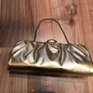Gold evening bag/ clutch